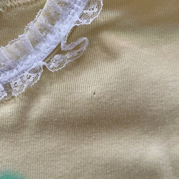 Teddy Fresh Women's Cowboy Teddy Bear Western Top Shirt with Lace Trim size XS - Picture 4 of 8